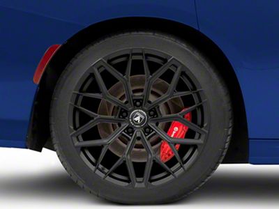 Asanti Mogul Satin Black Wheel; Rear Only; 20x11; 22mm Offset (11-23 RWD Charger)