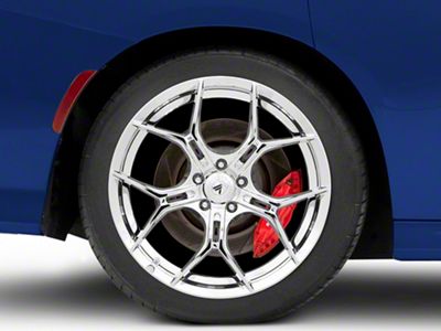 Asanti Monarch Chrome Wheel; Rear Only; 22x10.5; 20mm Offset (11-23 RWD Charger, Excluding Widebody)