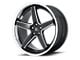 Asanti Regal Gloss Black Milled Wheel; Rear Only; 22x10.5 (11-23 RWD Charger)