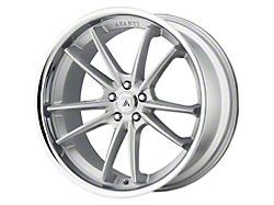 Asanti Sigma Brushed Silver with Chrome Lip Wheel; 22x9 (11-23 RWD Charger, Excluding Widebody)