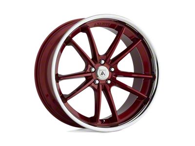 Asanti Sigma Candy Red with Chrome Lip Wheel; 20x9; 15mm Offset (11-23 RWD Charger, Excluding Widebody)