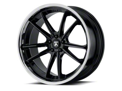Asanti Sigma Gloss Black Wheel; Rear Only; 22x10.5; 25mm Offset (11-23 RWD Charger)