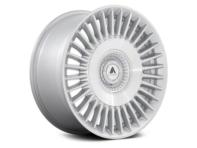 Asanti Tiara Gloss Silver with Bright Machined Face Wheel; 20x9 (11-23 RWD Charger, Excluding Widebody)
