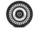 Asanti Tiara Satin Black Machined Wheel; Rear Only; 22x10.5 (11-23 RWD Charger, Excluding Widebody)