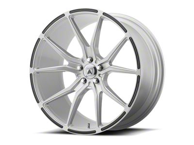 Asanti Vega Brushed Silver with Carbon Fiber Insert Wheel; Rear Only; 20x10.5; 20mm Offset (11-23 RWD Charger, Excluding Widebody)