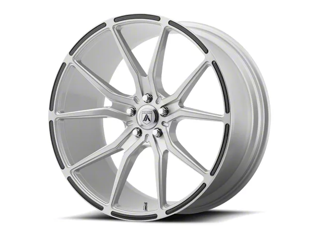 Asanti Vega Brushed Silver with Carbon Fiber Insert Wheel; Rear Only; 20x10.5 (11-23 RWD Charger, Excluding Widebody)