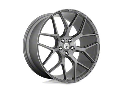 Asanti Dynasty Titanium Brushed Wheel; Front Only; 20x9; 35mm Offset (20-25 Corvette C8 Stingray)