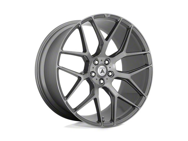 Asanti Dynasty Titanium Brushed Wheel; Front Only; 20x9 (20-24 Corvette C8 Stingray)