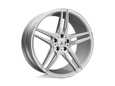 Asanti Orion Brushed Silver with Carbon Fiber Insert Wheel; Front Only; 20x9 (20-24 Corvette C8 Stingray)