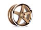 Asanti Regal Satin Bronze with Chrome Lip Wheel; Front Only; 20x9 (20-24 Corvette C8 Stingray)