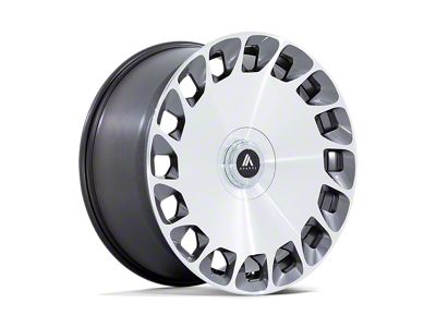 Asanti Aristocrat Gloss Platinum with Bright Machined Face Wheel; 20x9; 45mm Offset (21-25 Mustang Mach-E)