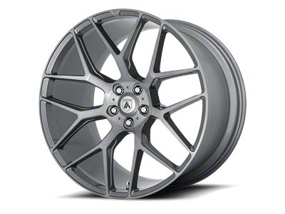 Asanti Dynasty Titanium Brushed Wheel; 22x9; 40mm Offset (21-25 Mustang Mach-E)