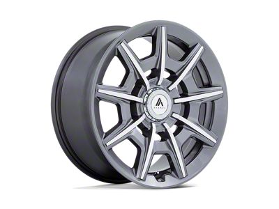 Asanti Esquire Gloss Anthracite Bright Machined Wheel; 20x9; 45mm Offset (21-25 Mustang Mach-E)