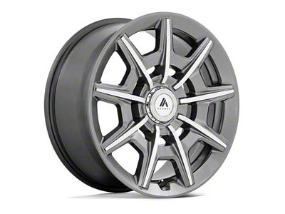 Asanti Esquire Gloss Anthracite Bright Machined Wheel; 22x9; 38mm Offset (21-25 Mustang Mach-E)