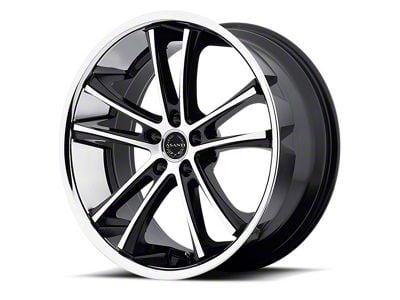 Asanti Pegasi Gloss Black Machined Wheel; 22x9; 38mm Offset (21-25 Mustang Mach-E)