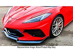 Atomic 6 Carbon SV7 Style Front Splitter; Carbon Flash Metallic (20-25 Corvette C8)