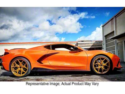 Atomic 6 Carbon SV7 Style Side Skirts; Carbon Flash Metallic (20-25 Corvette C8)