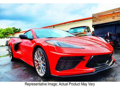 Atomic 6 Carbon Z51 Style Front Splitter; Carbon Flash Metallic (20-25 Corvette C8)