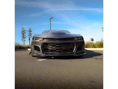 Black Panther Front Bumper Conversion; Carbon Fiber (10-15 Camaro)
