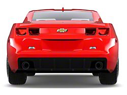 Evo Style Shark Fin Rear Diffuser; Gloss Black (10-13 Camaro, Excluding ZL1)