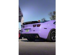 Evo Style Shark Fin Rear Diffuser; Gloss Black (10-13 Camaro, Excluding ZL1)