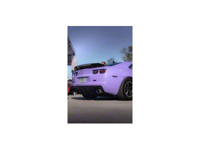 Evo Style Shark Fin Rear Diffuser; Matte Black (10-13 Camaro, Excluding ZL1)