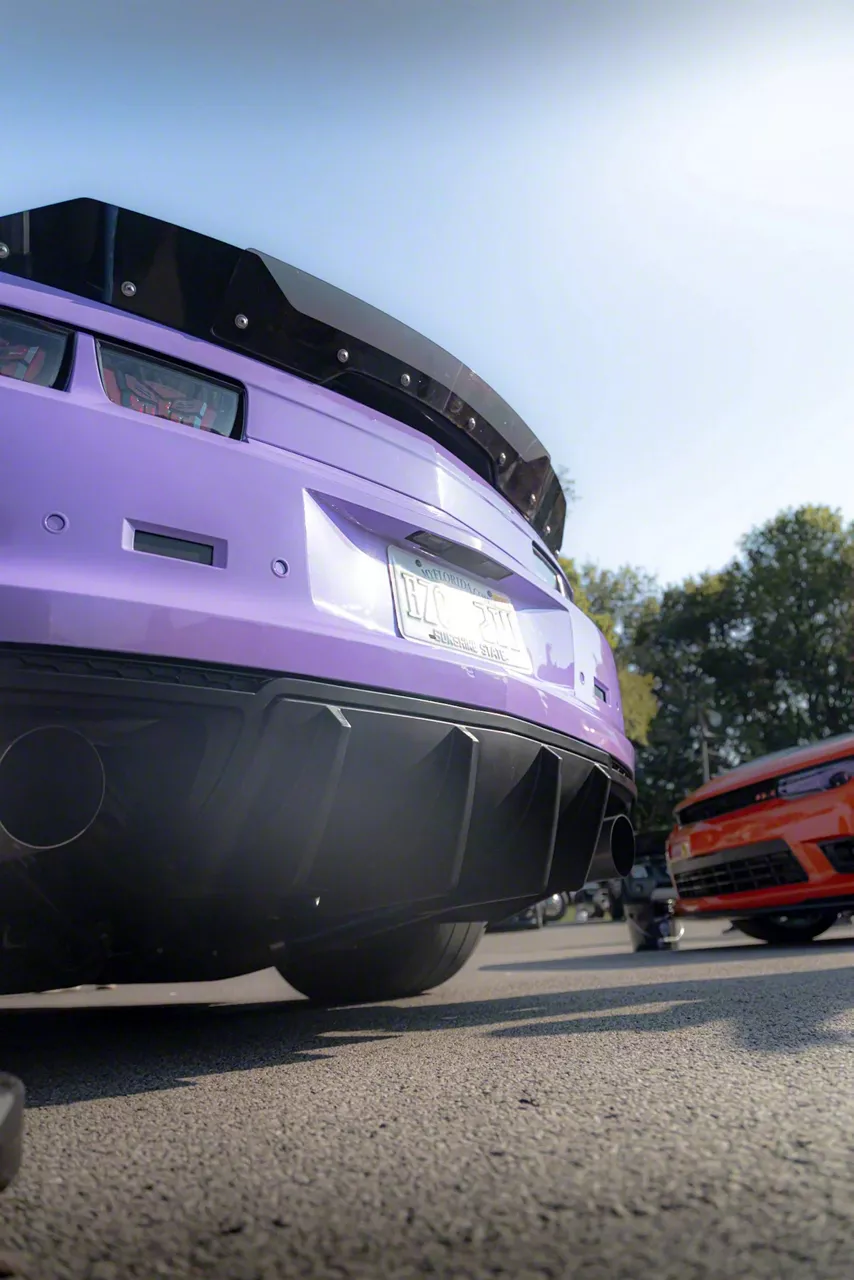 Auto Addict USA Camaro Evo Style Shark Fin Rear Diffuser; Matte Black ...