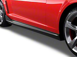 Evo Style Side Skirt Rockers; Gloss Black (10-15 Camaro LS, LT, SS)