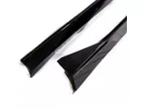 Evo Style Side Skirt Rockers; Gloss Black (10-15 Camaro LS, LT, SS)