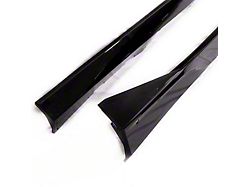 Evo Style Side Skirt Rockers; Gloss Black (10-15 Camaro LS, LT, SS)
