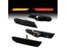 LED Side Marker Lights; Smoked (10-15 Camaro)