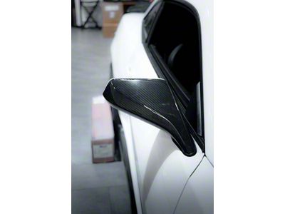 Mirror Caps; Gloss Carbon Fiber (10-15 Camaro)