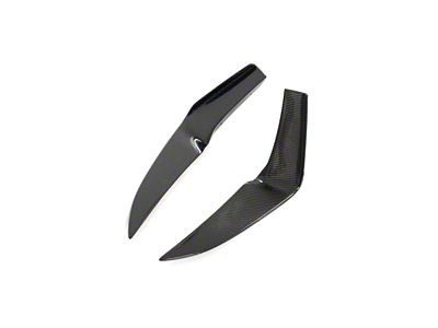 Track Package Canards; Gloss Carbon Fiber (10-24 Camaro)