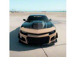 Type-ZR Hood; Carbon Fiber (10-15 Camaro)
