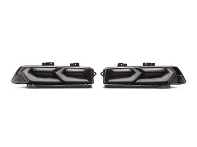 Umbra LED Tail Lights; Gloss Black Housing; Smoked Lens (14-15 Camaro)