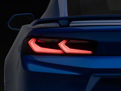 Umbra LED Tail Lights; Gloss Black Housing; Smoked Lens (16-18 Camaro)