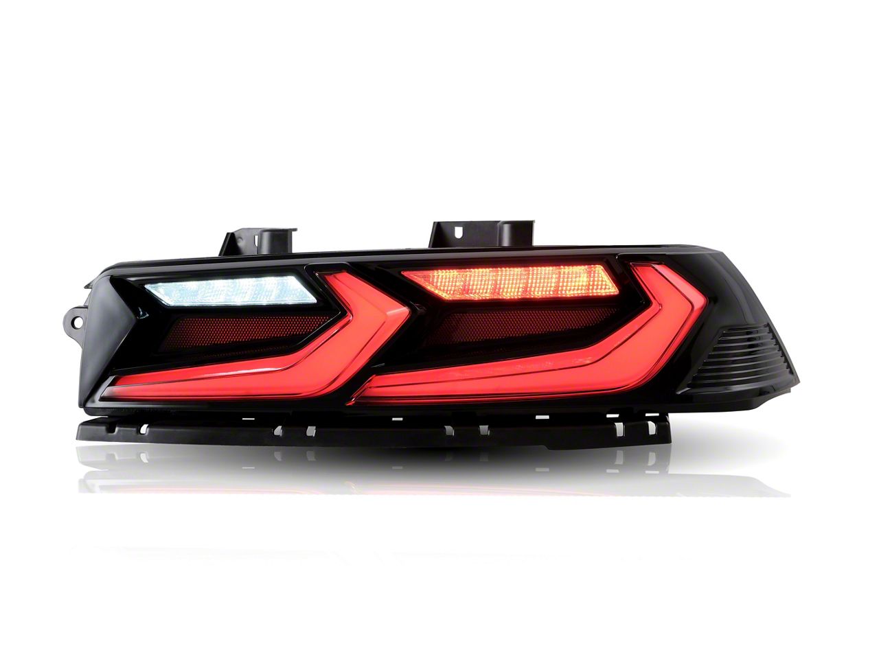 Velox Led Auto Addict USA Camaro Velox LED Tail Lights; Gloss Black Housing; Red ...