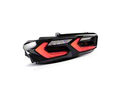 Velox LED Tail Lights; Gloss Black Housing; Red Lens (19-24 Camaro)