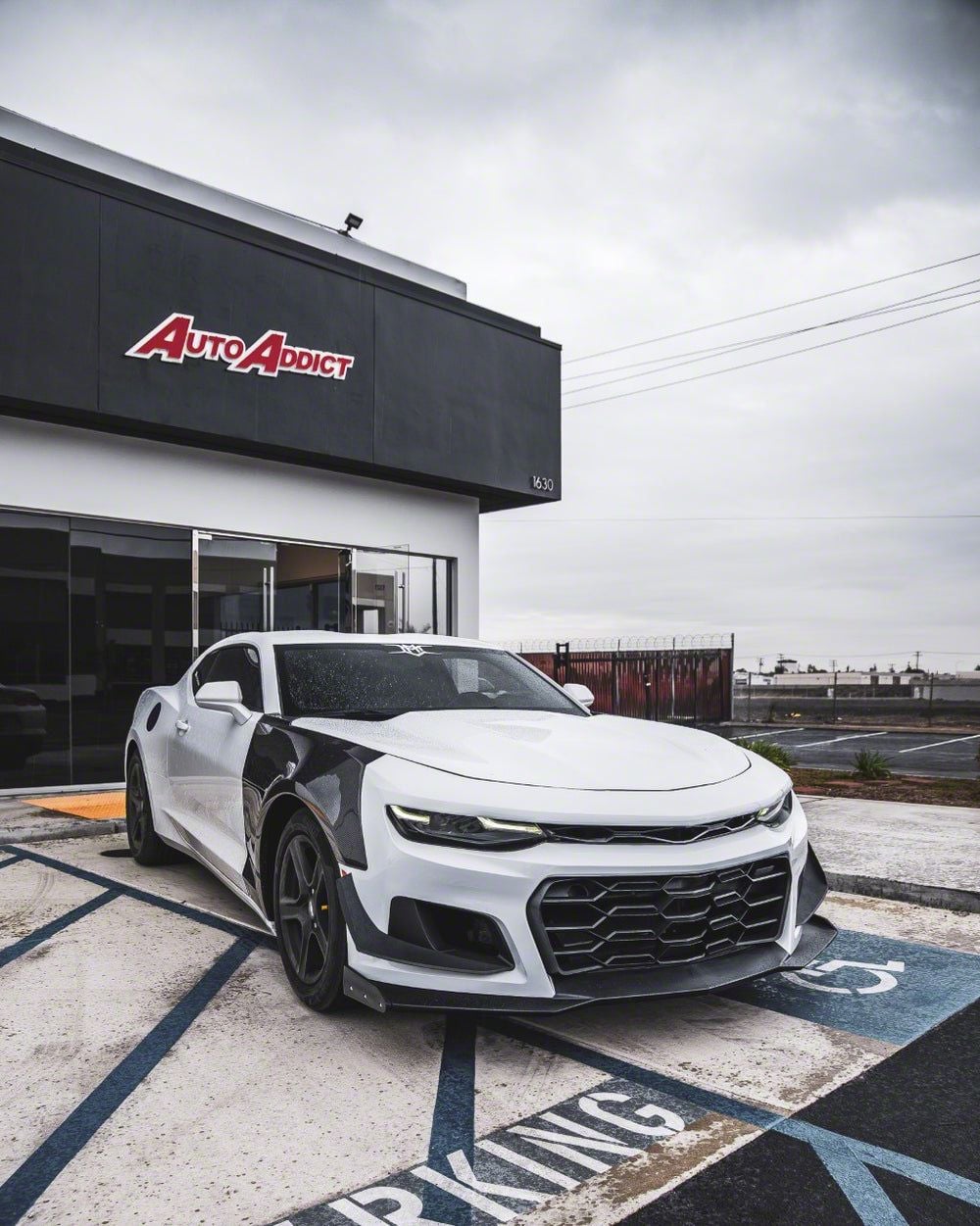 Auto Addict USA Camaro ZL1 1LE Track Pack Front Bumper Conversion with ...