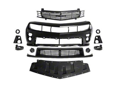 ZL1 Front Bumper Conversion; Unpainted (10-13 Camaro)