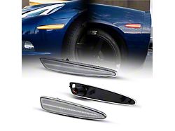 LED Side Marker Lights; Clear (05-13 Corvette C6)
