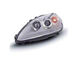 Type-OE Style Headlights; Silver Housing; Clear Lens (05-13 Corvette C6)