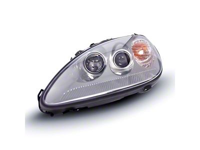 Type-OE Style Headlights; Silver Housing; Clear Lens (05-13 Corvette C6)