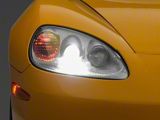 Type-OE Style Headlights; Silver Housing; Clear Lens (05-13 Corvette C6)