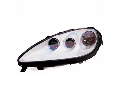 Type-OE Style Headlights; White Housing; Clear Lens (05-13 Corvette C6)