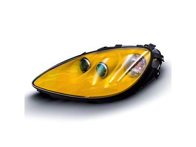 Type-OE Style Headlights; Yellow Housing; Clear Lens (05-13 Corvette C6)