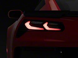 Umbra LED Tail Lights; Black Housing; Clear Lens (14-19 Corvette C7)