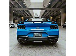 Euro Style Sequential LED Tail Lights; Gloss Black Housing; Smoked Lens (24-25 Mustang)