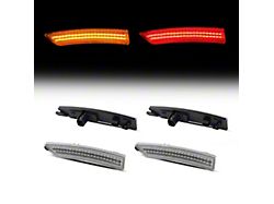 LED Side Marker Lights; Clear (24-25 Mustang)