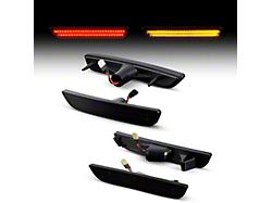 LED Side Marker Lights; Smoked (10-14 Mustang)